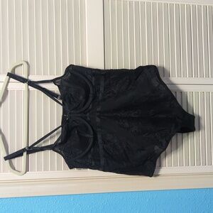 Torrid Black Lace Bodysuit